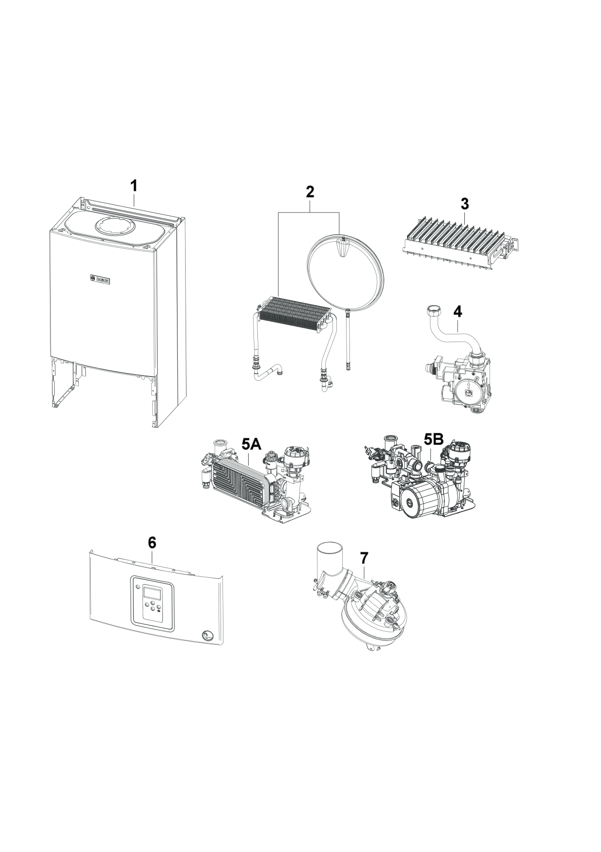 Схема газового котла Bosch 6000w