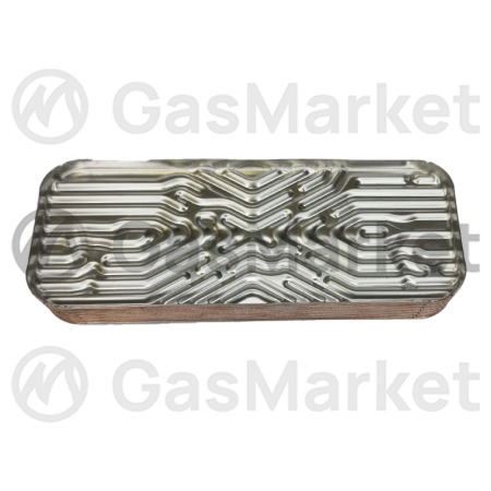 Теплообменник пластинчатый (вторичный)  12 пластин для котлов BaltGaz Turbo S   21000605207100