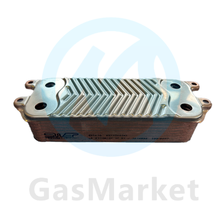 Теплообменник пластинчатый (вторичный)  19 пластин для котлов Vaillant/Protherm    0020038572