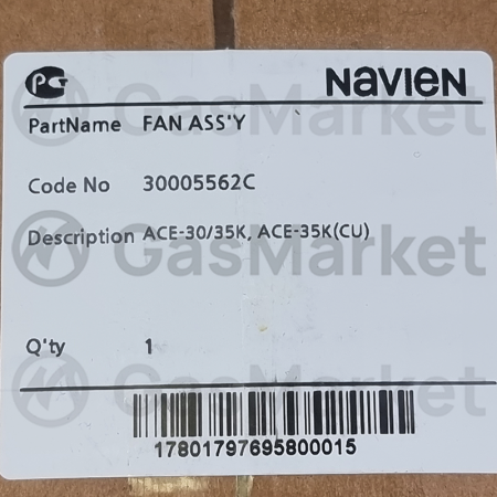 Вентилятор  для котлов Navien Ace/Ace Coaxial 30-35K (PAFA4A07001_001) 30005562C