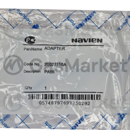 Адаптер теплообменника угловой для котлов Navien Deluxe C/E/S  20027160A