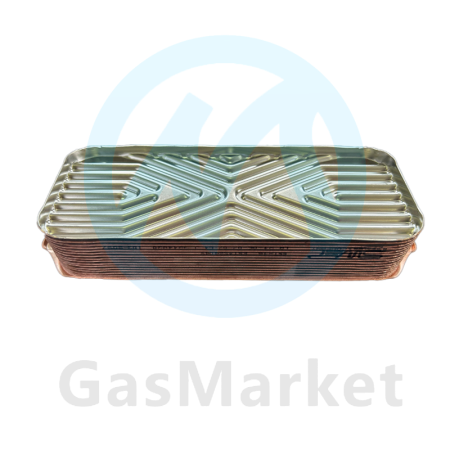 Теплообменник пластинчатый (вторичный)  19 пластин для котлов Vaillant/Protherm    0020038572