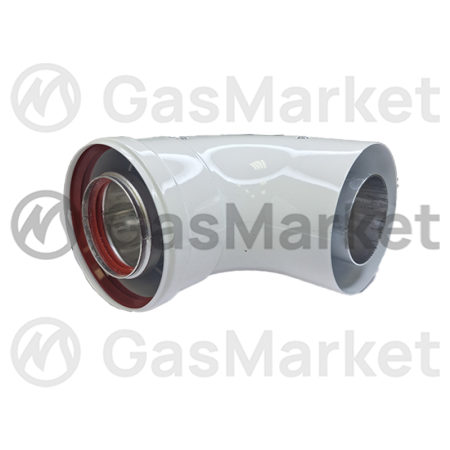 Угол универсальный промежуточный (колено универсальное) DR Thermo 90° Ø60/100 Y-003