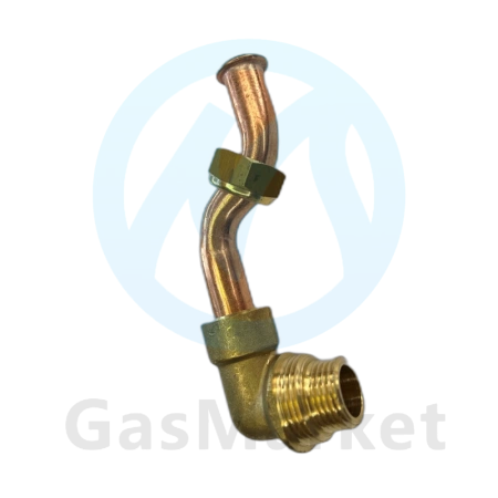 Патрубок  выхода воды ГВС из вторичного теплообменника для котлов BAXI Nuvola 3  5683630