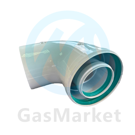 Угол коаксиальный Termica 90˚ Ø60/100 папа-мама  для котлов