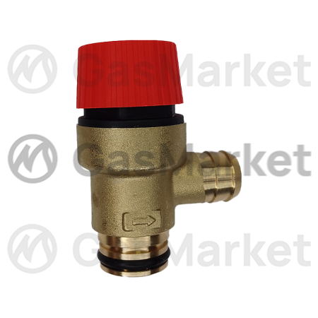 Предохранительный клапан сбросной 3 бар для котлов Ferroli Domina/Fortuna/Zews  (TY04030014) EV021-1