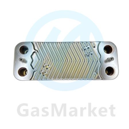 Теплообменник пластинчатый (вторичный) ГВС 12 пластин для котлов Kiturami World Alpha   S289900046