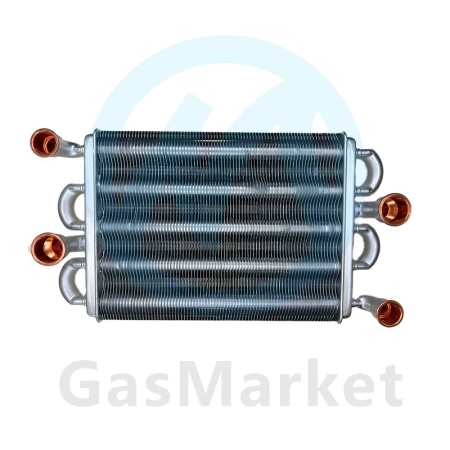 Теплообменник битермический для котлов Ferroli Domina F/Domiproject  (37405340, 39837665) 39837660