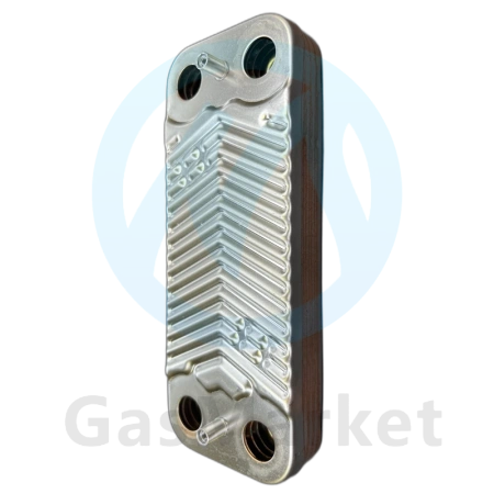 Теплообменник пластинчатый (вторичный) ГВС 8 пластин для котлов Kiturami WA.3 13   S289900080