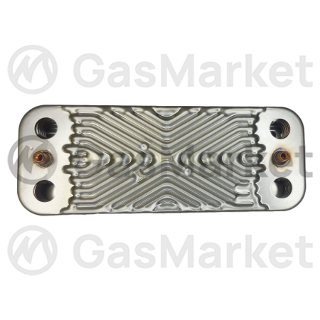 Теплообменник пластинчатый (вторичный)  12 пластин для котлов BaltGaz Turbo S   21000605207100