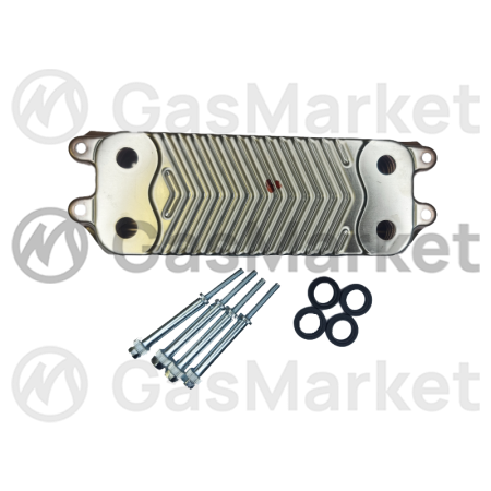 Теплообменник пластинчатый (вторичный)  12 пластин для котлов Protherm Gepard/Panther   0020059452