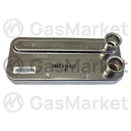 Теплообменник пластинчатый (вторичный)  9 пластин для котлов Navien Deluxe 13-20 кВт  30004993A