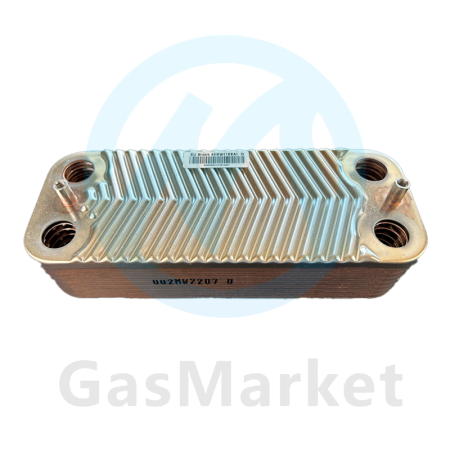 Теплообменник пластинчатый (вторичный) ГВС 16 пластин для котлов Navien NCB 700 35К  30018297A