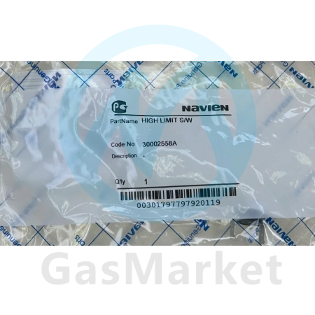 Термостат биметаллический возвратный накладной для котлов Navien Deluxe/Ace  (BH1401003A) 30002558A