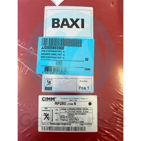 Расширительный бак  6 л для котлов BAXI Eco/Fourtech/Main  (JJJ005693900) 5693900