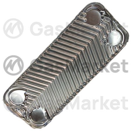 Теплообменник пластинчатый (вторичный)  12 пластин для котлов Ariston Clas/Genus/BS   17B1901244