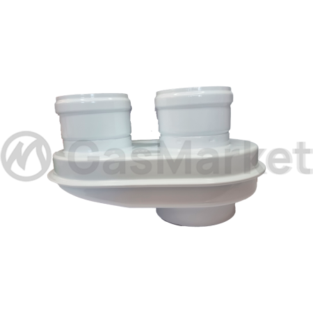 Адаптер (одноблочный) Ø80 для котлов BAXI Eco Nova, Coaxial  TADA01