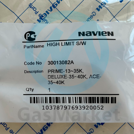 Датчик перегрева (термостат) для котлов Navien DELUXE 13-35K/ACE/PRIME 35-40K  30013082A