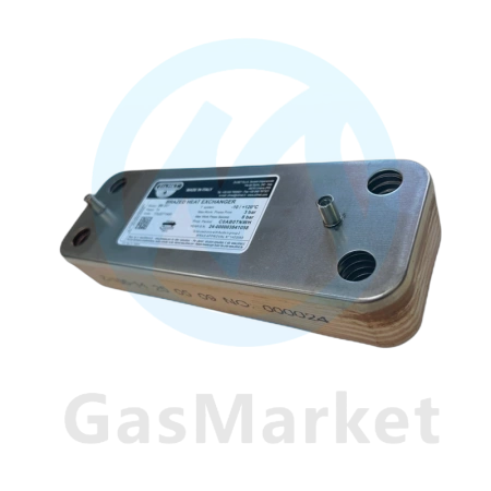 Теплообменник пластинчатый (вторичный) Zilmet (156 mm) 14 пластин для котлов BAXI    5686680