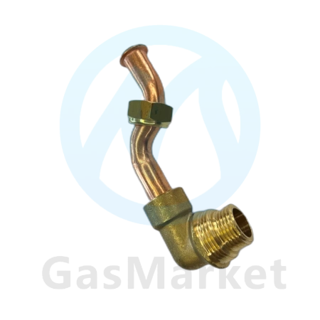 Патрубок  выхода воды ГВС из вторичного теплообменника для котлов BAXI Nuvola 3  5683630