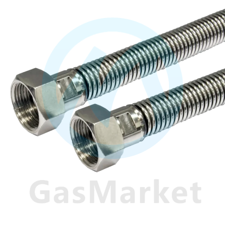 Подводка газовая 1/2" гайка-гайка 1m 