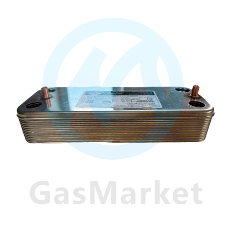 Теплообменник пластинчатый (вторичный) Zilmet 14 пластин для котлов Viessmann Vitopend   7856964