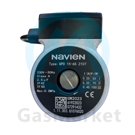 Циркуляционный насос GPD 15-6S Z107 для котлов Navien Deluxe S/ONE  (30020779A/30031290A) 30033192A