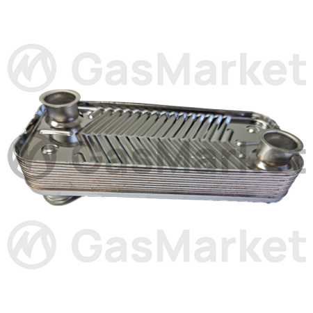 Теплообменник пластинчатый (вторичный)  12 пластин для котлов Navien Ace/Atmo 13-24 кВт  30004997A