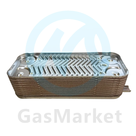 Теплообменник пластинчатый (вторичный)  18 пластин для котлов Buderus Logamax   87186429480
