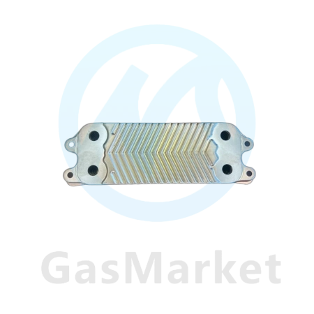 Теплообменник пластинчатый (вторичный)  19 пластин для котлов Vaillant/Protherm    0020038572.A