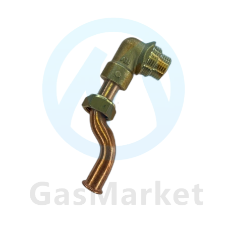 Патрубок  выхода воды ГВС из вторичного теплообменника для котлов BAXI Nuvola 3  5683630