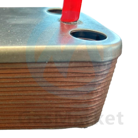 Теплообменник пластинчатый (вторичный)  12 пластин для котлов BAXI   (5686680) 5686690