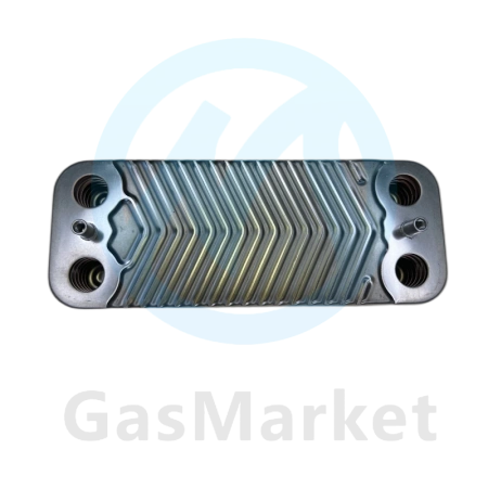 Теплообменник пластинчатый (вторичный)  12 пластин для котлов Viessmann Vitopend   (7828745) 7875502