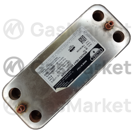 Теплообменник пластинчатый (вторичный) ГВС 10 пластин для котлов BAXI Eco Classic   63041310091P