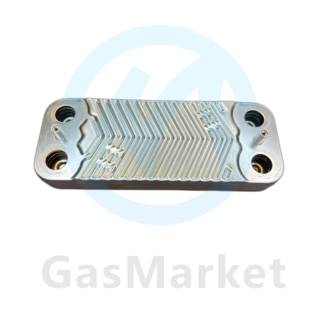 Теплообменник пластинчатый (вторичный) ГВС 8 пластин для котлов Kiturami WA.3 13   S289900080