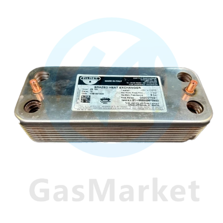 Теплообменник пластинчатый (вторичный) ZB190 o-ring (154mm)  для котлов Viessmann    17B1901606