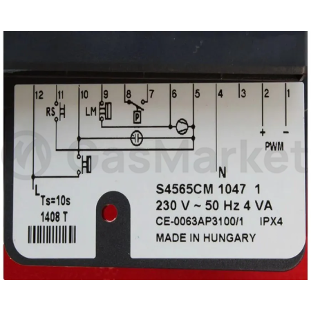 Автомат горения (топочный) Honeywell/Resideo S4565CM 1047B для котлов Protherm    0020027631