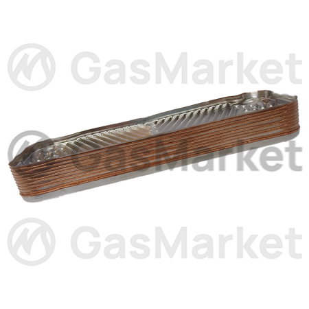 Теплообменник пластинчатый (вторичный)  10 пластин для котлов BAXI Duo-Tec  (JJJ005686660) 5686660