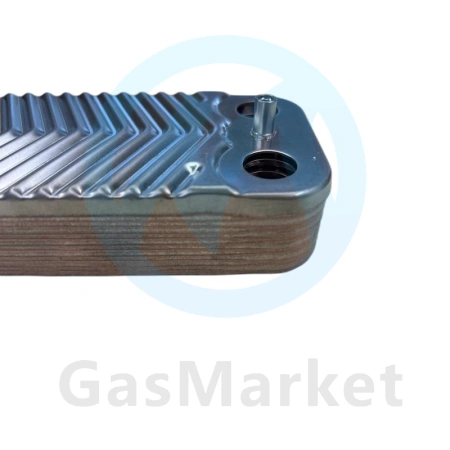 Теплообменник пластинчатый (вторичный)  12 пластин для котлов Viessmann Vitopend   (7828745) 7875502