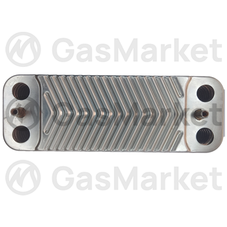 Теплообменник пластинчатый (вторичный)  ГВС 16 пластин для котлов Vaillant/Protherm    0020186153