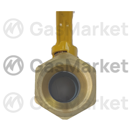 Кран шаровой VGS 11Б27П латунь 1 1/2" гайка-гайка ручка