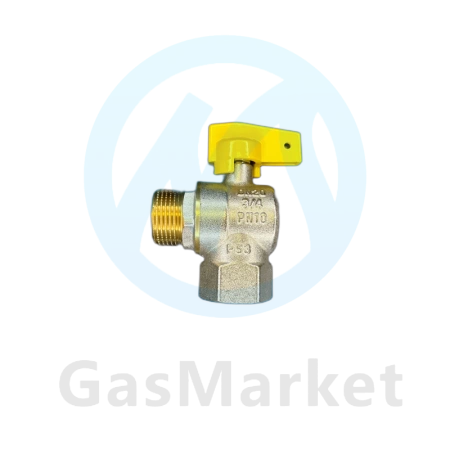 Кран газовый угловой СТМ-ГАЗ   3/4" PN10 внутр-нар бабочка