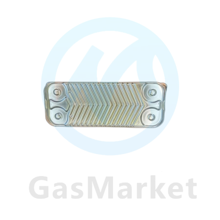 Теплообменник пластинчатый (вторичный)  19 пластин для котлов Vaillant/Protherm    0020038572.A