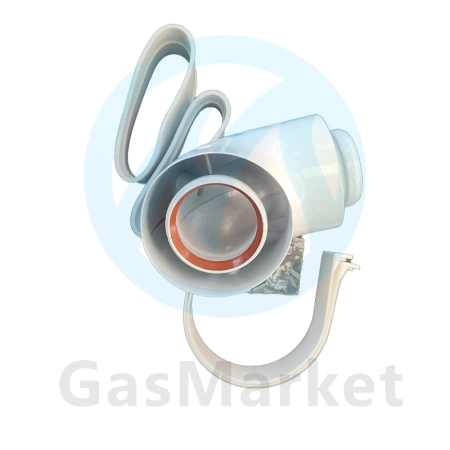 Адаптер дымохода STOUT угловой 90° коаксиальный DN 60/100 для котлов Baxi/Viessmann  055894