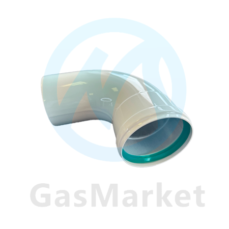 Угол коаксиальный Termica 90˚ Ø80   для котлов