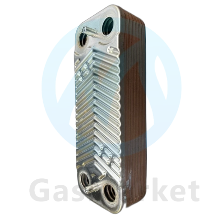 Теплообменник пластинчатый (вторичный) ГВС 14 пластин для котлов Kiturami    S289900050