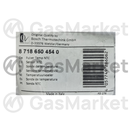 Датчик температуры NTC для котлов Buderus Logamax  (87186445820) 87186504540