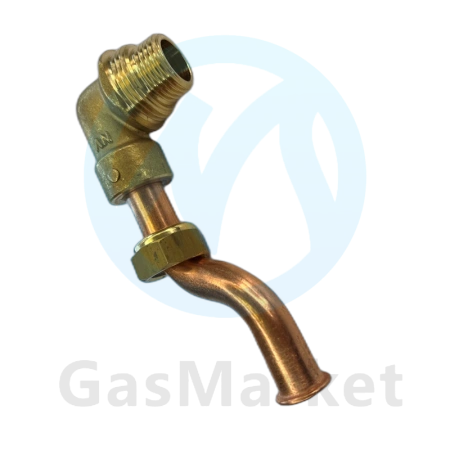 Патрубок  выхода воды ГВС из вторичного теплообменника для котлов BAXI Nuvola 3  5683630