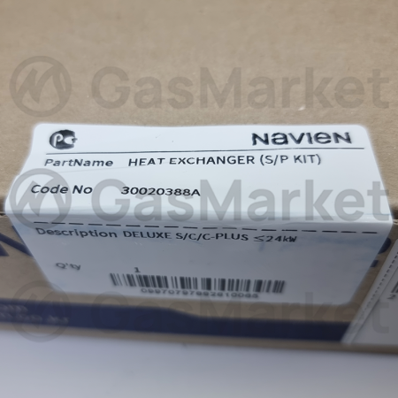 Теплообменник основной (первичный) для котлов Navien Deluxe S/C/E/One 13-24 кВт  30020388A