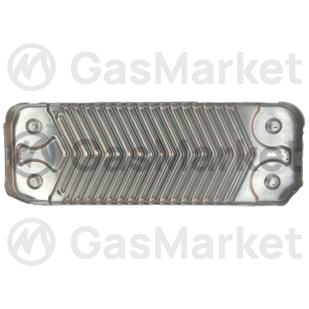 Теплообменник пластинчатый (вторичный)  ГВС 16 пластин для котлов Vaillant/Protherm    0020186153